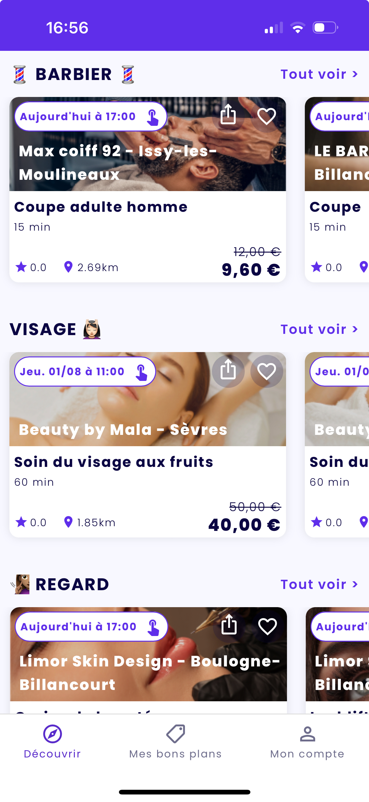 Soins beauté en promo à Boulogne-Billancourt